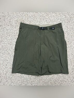 Outdoor Research Men’s Ferrosi Belted Cargo Shorts Green Sz38x10 Stretch Hiking
